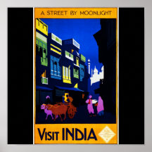 Poster-Vintage Travel-India