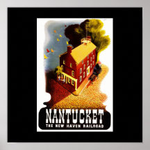 Poster-Vintage Travel-Nantucket