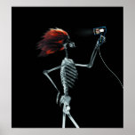POSTER - X-RAY SKELETON HAIR STYLING ORIGINAL