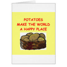 potato potatoes greeting card