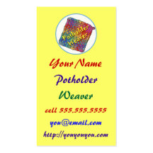 Potholder Weaving Business Card Template