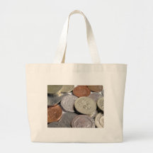 Pound coins bag