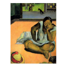 Pouting or Silence - Paul Gauguin Post Card