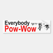 Pow_Pow Bumper Sticker