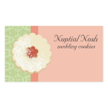 Powdered sugar jam cookie baking business cards