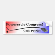 Power Cycle Congress Bumper Stickers