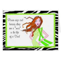 Power Naps and Beauty Sleep Are A Must! Card