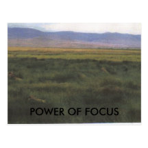 POWER OF FOCUS POST CARD