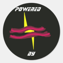 powered by bacon sticker