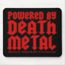 powered by Death metal Mouse Mats