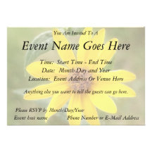 Prairie Sunflower - Helianthus maximilianii Invitations