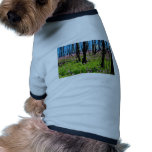 Prairie wildflower, fireweed growing in forest bur doggie tee shirt
