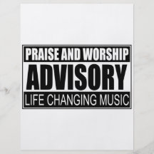 Praise And Worship Advisory... Flyer Design