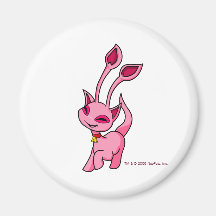 Prancing pink Aisha Refrigerator Magnet