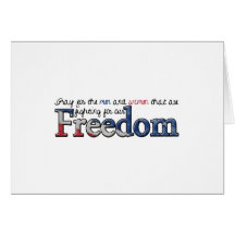 Pray for the servicemen and women - FREEDOM Cards