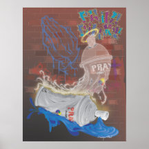 Pray Paint Poster