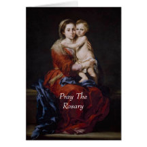Pray The Rosary Greeting Cards