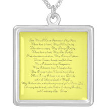 Prayer Saint Francis Pendant