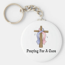 Praying For A Cure Keychain