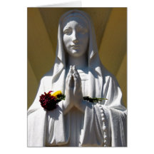 Praying Virgin Mary Greeting Cards