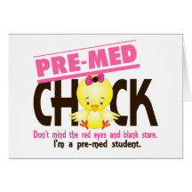 Pre-Med Chick 2 Card