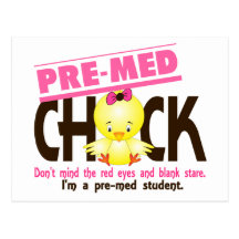 Pre-Med Chick 2 Postcards