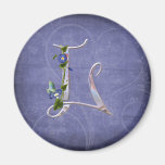 Precious Butterfly Initial L Magnet