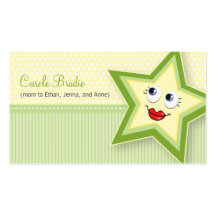 Precious Star Mummy Card Baby Green Business Card