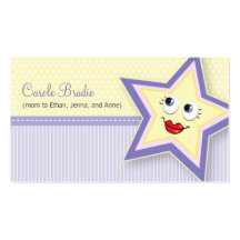 Precious Star Mummy Card Baby Purple Business Card