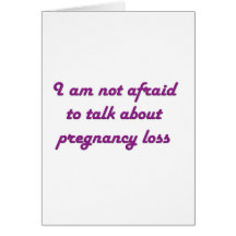 Pregnancy Loss - Purple Greeting Card