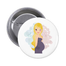 Pregnant girl or boy button