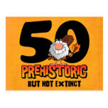 Prehistoric 50th Birthday Postcard Invitation