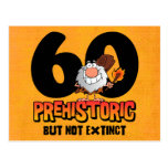 Prehistoric 60th Birthday Postcard Invitation