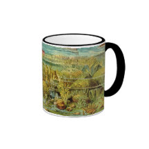 Prehistoric Sea Bottom Antique Print Mug