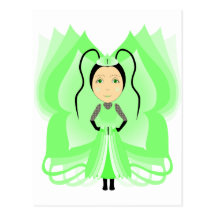 Prehnite Butterfly Princess Post Cards