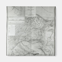 Preparatory Map of the Suez Canal, 1855 Refrigerator Magnet