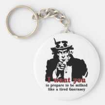 prepare to be milked like a tired guernsey keychain