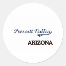 Prescott Valley Arizona City Classic Round Stickers