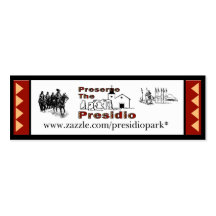 Preserve the Presidio  small bookmark Business Card