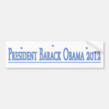 President Barack Obama 2012 Bumper Sticker