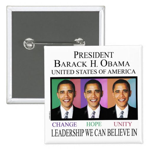 PRESIDENT BARACK OBAMA BUTTON