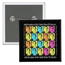 PRESIDENT BARACK OBAMA PINBACK BUTTON