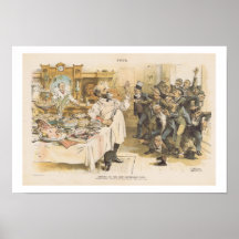 President Benjamin Harrison, Republican, 1889 Print