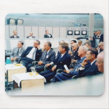 President Kennedy, Apollo briefing at Cape Canaver Mouse Pads