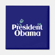President Obama 08 Refrigerator Magnet
