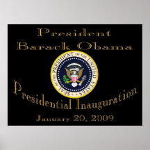President Obama Commemorative  Poster
