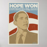 President Obama "Hope Won" Poster