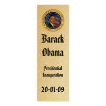 PRESIDENT OBAMA Inauguration Commemorative Business Cards