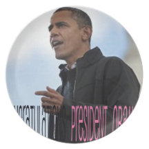 President Obama Wins Dinner Plate