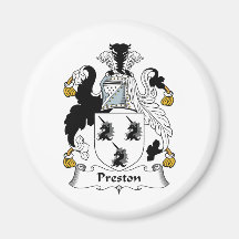 Preston Family Crest Fridge Magnets